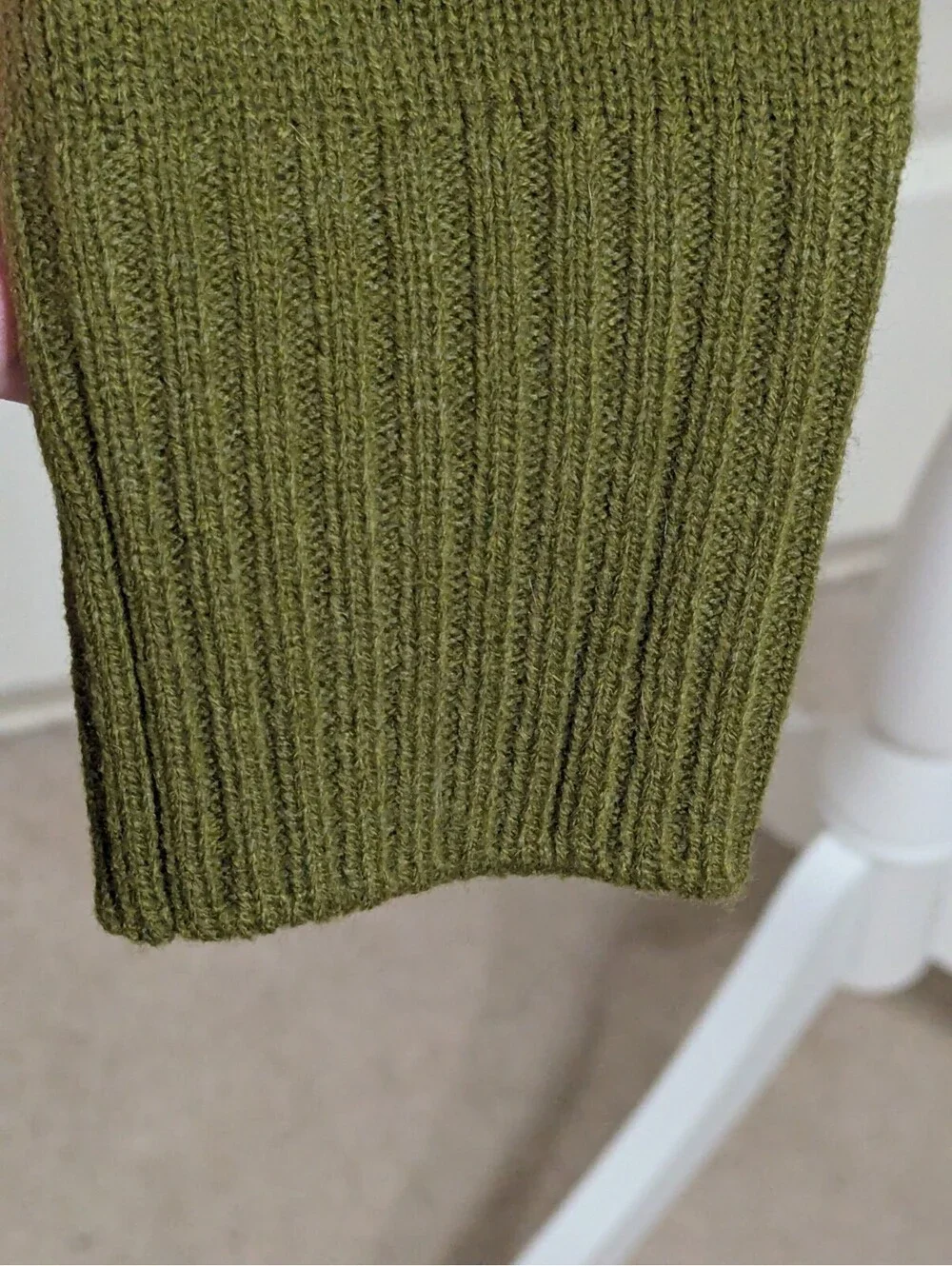 Workshop Knit Sweater Boho Olive Green Women's Size Medium Long Sleeve Pullover